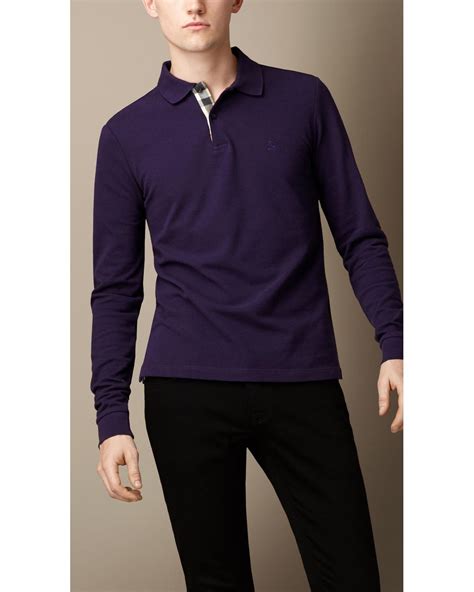 men's polo burberry|burberry long sleeve polo men's.